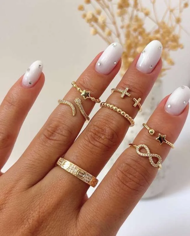 Mix de anillos dorados